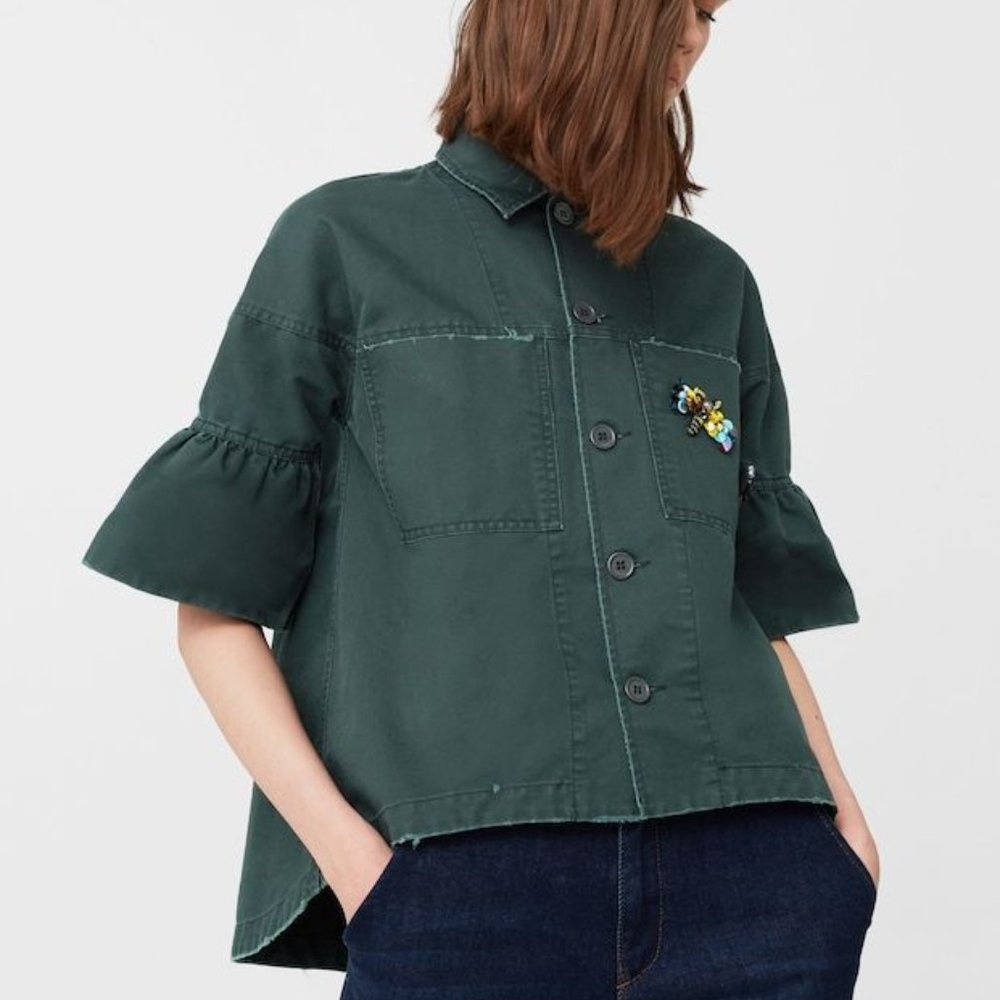 Mango Utility Overshirt with a twist